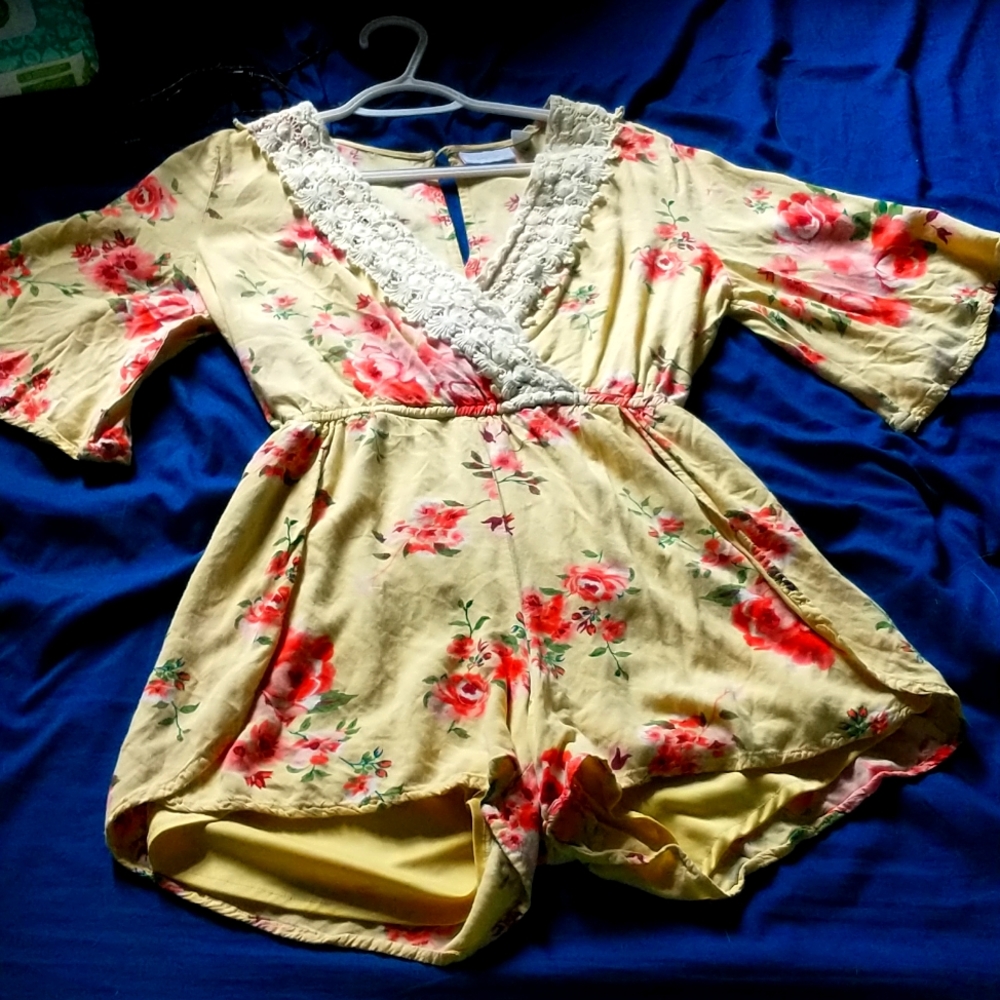 Beautiful yellow romper